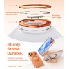 TORRAS 360 Magnetic Stand for iiPhone 17e Case & iPhone 16e, [Fit for MagSafe] [Military-Grade Protection] Translucent Slim Case for iPhone 17e, Obsidian Black, Ostand O3 Fitness Series(H-Clear Orange)