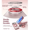 TORRAS 360 Magnetic Stand for iiPhone 17e Case & iPhone 16e, [Fit for MagSafe] [Military-Grade Protection] Translucent Slim Case for iPhone 17e, Obsidian Black, Ostand O3 Fitness Series(G-Burgundy Red)