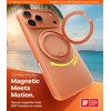 TORRAS 360 Magnetic Stand for iiPhone 17e Case & iPhone 16e, [Fit for MagSafe] [Military-Grade Protection] Translucent Slim Case for iPhone 17e, Obsidian Black, Ostand O3 Fitness Series(C-Cosmic Orange)