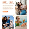 TORRAS 360 Magnetic Stand for iiPhone 17e Case & iPhone 16e, [Fit for MagSafe] [Military-Grade Protection] Translucent Slim Case for iPhone 17e, Obsidian Black, Ostand O3 Fitness Series(H-Clear Orange)