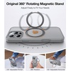 TORRAS 360 Rotatable Magnetic Ring Only for iPhone 16 Pro Max Case, Fit for MagSafe with Stand Ring Holder, 16FT Mil-Grade Shockproof Translucent for iPhone 16 Pro Max PC&TPU Case Ostand, Grey