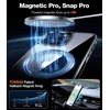 TORRAS 360 Rotatable Magnetic Ring for iPhone 15 Pro Max Case, Compatible with MagSafe with Stand Ring Holder, Military Grade Shockproof Translucent Back for iPhone 15 ProMax Case Ostand R, Clear