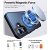 TORRAS 360 Rotatable Magnetic Stand for iPhone 16 Case, [Compatible with MagSafe] [ Flexible Stable Kickstand], 16ft Mil-Grade Shockproof Protection Anti-Scratch Phone Case, Translucent Black 6.1″