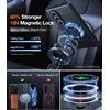 TORRAS 360 Spin Magnetic Stand for Galaxy Z Fold 7 Case, MIL-Grade Hinge Protection, Fit for Magsafe, 360 Kickstand & Ring Holder, Armor Hard Slim Case for Samsung Galaxy Z Fold 7, Black(Black)
