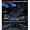 TORRAS 360 Spin Magnetic Stand for Galaxy Z Fold 7 Case, MIL-Grade Hinge Protection, Fit for Magsafe, 360 Kickstand & Ring Holder, Armor Hard Slim Case for Samsung Galaxy Z Fold 7, Black(Black)
