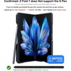 TORRAS 360 Spin Magnetic Stand for Galaxy Z Fold 7 Case with S Pen Holder, [MIL-Grade Hinge Protection] [Fit for Magsafe] [360 Kickstand & Ring Holder], Armor Slim for Samsung Galaxy Z Fold 7, Black