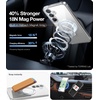 TORRAS 360 Spin Magnetic Stand for Samsung Galaxy S25 Ultra Case, Fit for Magsafe, Military Grade Slim Protective S25 Ultra Case with Kickstand & Ring Holder, Ostand Spin, Translucent Frosted Black(Crystal Clear)