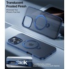 TORRAS 360 Spin Magnetic Stand for iPhone 16 Pro Max Case, Fit for MagSafe, Military Grade Protective Case for iPhone 16 Pro Max Phone Case with Kickstand Rotatable, Black 6.9 inch(Blue)