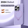 TORRAS 360° Spin Stand for iPhone 16 Pro Case, Fit for Magsafe, Hard PC Mil-STD Protective Scratch-Resistant Case for iPhone 16 Pro Phone Case, Ostand Spin, Violet Purple, 6.3 inch
