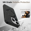 TORRAS 360 Spin Stand for iPhone 16 Pro Case, Fit for Magsafe, Mil-STD Protective Hard PC Scratch-Resistant Case for iPhone 16 Pro Phone Case, Ostand Spin, Onyx Black, 6.3 inch