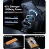 TORRAS 360 Spin for Samsung Galaxy S25 Case with Stand, Fit for MagSafe, 3X Military Grade Protective, Rotatable Kickstand for Samsung S25 Case, Magnetic Ring Slim Hard Cover, Crystal Clear 6.2”(S25 Plus-Black)