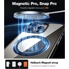 TORRAS 360°Rotatable Magnetic Ring for iPhone 15 Pro Max Case, Designed for MagSafe with Stand & Ring Holder, Military Grade Shockproof Translucent Back for iPhone 15 ProMax Case Ostand R, Clear Grey