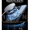 TORRAS 360°Rotatable Magnetic Ring for iPhone 15 Pro Max Case, Fit for MagSafe with Stand & Ring Holder, Military Grade Shockproof Translucent Back for iPhone 15 Pro Max Phone Case Ostand R, Black
