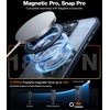 TORRAS 360°Rotatable Ring for iPhone 15 Pro Case, Compatible with MagSafe 15 Pro Case with Stand Translucent Slim Protective Ring Holder Military Grade Shockproof Cover for 15 Pro 2023, Black