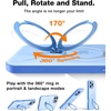TORRAS 360°Spin Magnetic Stand for iPhone 16 Pro Case, Fit for MagSafe, Built-in Kickstand & Ring Holder, Mil-Grade Protective Soft Edge Hard PC Case for iPhone 16 Pro, Sapphire Blue, 6.3” 2024
