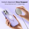 TORRAS 360°Spin Stand for iPhone 16 Pro Case 6.3 inch, Fit for Magsafe, Hard PC Mil-STD Protective Scratch-Resistant Case for iPhone 16 Pro Phone Case, Ostand Spin, Dune Beige, 2024(Purple)