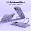 TORRAS 360°Spin Stand for iPhone 16 Pro Case 6.3 inch, Fit for Magsafe, Hard PC Mil-STD Protective Scratch-Resistant Case for iPhone 16 Pro Phone Case, Ostand Spin, Dune Beige, 2024(Purple)