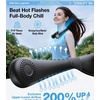 TORRAS COOLiFY Air 2026 Upgraded Neck Fan Air Conditioner, Dual-Airflow Pro Cooling, Ultra Light Portable Fan Rechargeable, Personal Cooling Fan Travel Essentials, Gift for Dad Husband Father, Black(Pure Black)