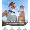 TORRAS COOLiFY Lite Neck Fan, [ #1 Wind Power], Portable Neck Fan with 14H Battery, 360° Cooling Neck Fan, 90° Foldable Neck Fans for Outdoor, Travel, Workout, Gifts for Father Men Women, Ivory(Glossy Black)