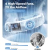 TORRAS COOLiFY Lite Neck Fan, [ #1 Wind Power], Portable Neck Fan with 14H Battery, 360° Cooling Neck Fan, 90° Foldable Neck Fans for Outdoor, Travel, Workout, Gifts for Father Men Women, Ivory(Cream White)