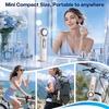 TORRAS COOLiFY iva Handheld Fan with Ice Cooler, [Chill by 50°F], 0-100 Adjustable Speed, Super Mini Powerful Portable Fan 4900mAh Rechargeable, Hand Fans for Travel Essentials,Mothers Day Gifts,Ivory(Ivory)