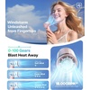 TORRAS COOLiFY iva Handheld Fan with Ice Cooler, [Chill by 50°F], 0-100 Adjustable Speed, Super Mini Powerful Portable Fan 4900mAh Rechargeable, Hand Fans for Travel Essentials,Mothers Day Gifts,Ivory(Pure Pink)