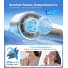 TORRAS COOLiFY iva Handheld Fan with Ice Cooler, [Chill by 50°F], 0-100 Adjustable Speed, Super Mini Powerful Portable Fan 4900mAh Rechargeable, Hand Fans for Travel Essentials,Mothers Day Gifts,Ivory(Ivory White)