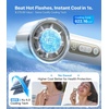 TORRAS COOLiFY iva Handheld Fan with Ice Cooler, [Chill by 50°F], 0-100 Adjustable Speed, Super Mini Powerful Portable Fan 4900mAh Rechargeable, Hand Fans for Travel Essentials,Mothers Day Gifts,Ivory(Ivory)