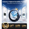 TORRAS Camera Lens Protector for iPhone 16 Pro Max/16 Pro, Black Titanium(Deep Blue)