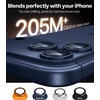 TORRAS Camera Lens Protector for iPhone 16 Pro Max/16 Pro, Black Titanium(Deep Blue)