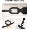 TORRAS Freedom Phone Lanyard Crossbody, Adjustable Lightweight Phone Strap with 2 Phone Tabs for iPhone 17 Pro, Ergonomic Shoulder Design Cell Phone Lanyard for All Phones, Skin-Friendly, Black(Black)