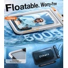 TORRAS IP68 Waterproof Phone Pouch Double Space, Floating Waterproof Phone Case with Lanyard for iPhone 17 Pro Max 16 15 14 S26 S25, Phone Dry Bag Vacation Cruise Ship Travel Essentials 7.0”, White(White)
