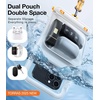 TORRAS IP68 Waterproof Phone Pouch Double Space, Floating Waterproof Phone Case with Lanyard for iPhone 17 Pro Max 16 15 14 S26 S25, Phone Dry Bag Vacation Cruise Ship Travel Essentials 7.0”, White(White)