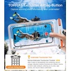 TORRAS IPX8 Waterproof Phone Pouch Floating, Underwater Screen Touchable, Water Proof Case with Lanyard for iPhone 17 Pro Max 16 S26, Cellphone Dry Bag Cruise Essentials 7.0 inch, Black(1 Pack-White)