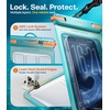 TORRAS IPX8 Waterproof Phone Pouch Floating, Underwater Screen Touchable, Water Proof Case with Lanyard for iPhone 17 Pro Max 16 S26, Cellphone Dry Bag Cruise Essentials 7.0 inch, Black(1 Pack-Glacier Sprint)