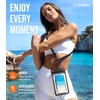 TORRAS IPX8 Waterproof Phone Pouch Floating, Underwater Screen Touchable, Water Proof Case with Lanyard for iPhone 17 Pro Max 16 S26, Cellphone Dry Bag Cruise Essentials 7.0 inch, Black(2 Pack-Black & White)