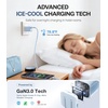 TORRAS IceNano 30W USB C Wall Charger, Ultra Mini Foldable Fast Charger Block with Cooling Tech, Compact Travel Wall Charger for iPhone 17/16/15, Samsung, iPad, Light Blue (5.6ft Cable Included)(Light Blue)