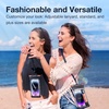 TORRAS Icecube IPX8 Waterproof Phone Pouch, Underwater Screen Touchable, Waterproof Phone Case for Snorkeling, Adjustable Lanyard, Vacation Essentials for iPhone 15 Pro Max/14/13 Samsung, Black 6.9”