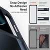TORRAS Kickstand Z Fold 4 Case – Aluminum Alloy Stand, Slim Thin Translucent Matte Durable Case for Samsung Galaxy Z Fold 4 5G, Black