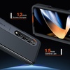 TORRAS Kickstand Z Fold 4 Case – Aluminum Alloy Stand, Slim Thin Translucent Matte Durable Case for Samsung Galaxy Z Fold 4 5G, Black