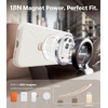 TORRAS Liquid Silicone for iPhone 16 Pro Case with 360 Spin Magnetic Ring Stand with Camera Control, Fit for MagSafe, OStand Q3 Silicone Non-Slip Protective Case for iPhone 16 Pro, Obsidian Black(Ivory Gold)