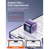 TORRAS Low Temp 30W USB C Charger Block for iPhone 16 Pro Max/15/14/13【Heat-Free Ensure Security】【2024 GaN PD3.0 Compact】 Type C Charger Fast Charging for iPhone 16/15/Samsung/AirPods 4/iPad..Purple