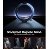 TORRAS Magnetic Designed for Samsung Galaxy S23 Ultra Case [Compatible with Magsafe] Stand, [Military Grade Drop Tested] Shockproof Translucent Slim Protective Ostand, Black