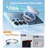 TORRAS Magnetic Guardian Only for Samsung Galaxy S23 Case 6.1″, [Military Grade Drop Tested] [Compatible with MagSafe] Semi-Clear Hard Back & Soft Edge Slim PC & TPU S23 Case 6.1 Inch, Black(Blue)