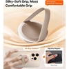 TORRAS Magnetic Phone Grip Ring Stand Holder, Comfortable Silicone Ring, Compatible with MagSafe Accessories 4-in-1 Kickstand for iPhone 17 Pro Max 16 15 14 13 Android, Black(Rosegold)