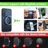 TORRAS Magnetic Shockproof Case for Samsung Galaxy S25 Plus, [12FT Military Grade Protection] [Fit for MagSafe], Translucent Slim Case for Samsung S25+Plus Case Anti-Fingerprint Anti-Scratch, Black(Black)
