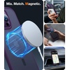 TORRAS Magnetic Shockproof for iPhone 16 Pro Max Case, [4X Military-Grade Protection] [Compatible with MagSafe] Translucent Case for iPhone 16 Pro Max Anti-Scratch Guardian 6.9″(Purple)