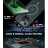 TORRAS Magnetic Shockproof for iPhone 17 Pro Case, Camera Control, Compatible with MagSafe, Military-Grade Protection, Stronger Slim Translucent Phone Case for iPhone 17 Pro, Black(Green)