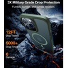 TORRAS Magnetic Shockproof for iPhone 17 Pro Case, Camera Control, Compatible with MagSafe, Military-Grade Protection, Stronger Slim Translucent Phone Case for iPhone 17 Pro, Black(Green)