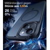 TORRAS Magnetic Shockproof for iPhone 17 case with Camera Control, [12FT Military Grade Drop Protection][Fit for MagSafe], Slim Translucent Anti-Fingerprint & Soft Touch Case for iPhone 17, Black(Black)